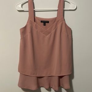 Banana Republic Sleeveless V Neck Chiffon Layered Blouse Size Petite XS